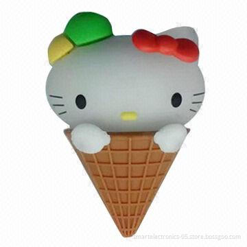 Cartoon USB flash drives, 64MB to 128GB Memory Capacity